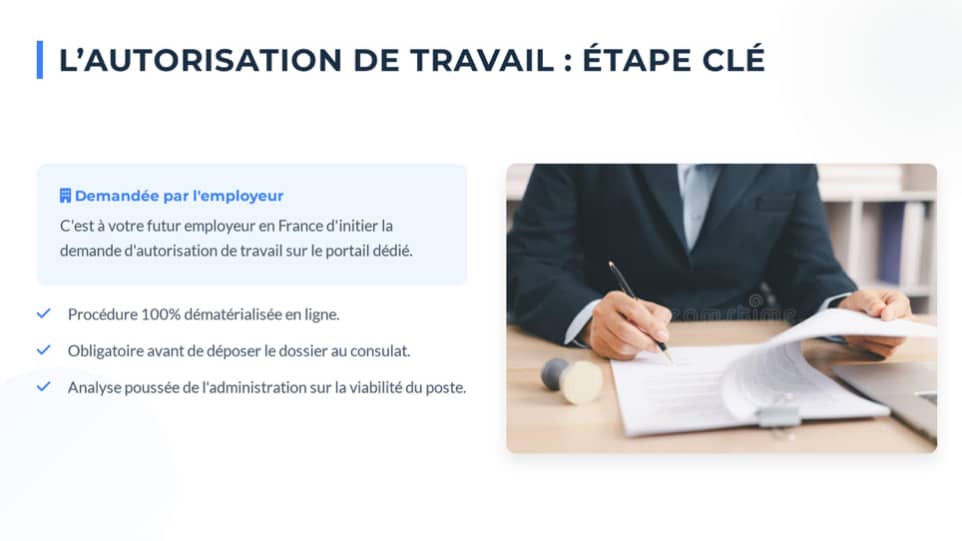 Autorisation de travail en France : étape essentielle avant la demande de visa professionnel